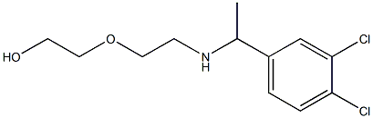 2-(2-{[1-(3,4-dichlorophenyl)ethyl]amino}ethoxy)ethan-1-ol Struktur