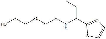 2-(2-{[1-(thiophen-2-yl)propyl]amino}ethoxy)ethan-1-ol Struktur