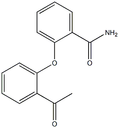 2-(2-acetylphenoxy)benzamide Struktur