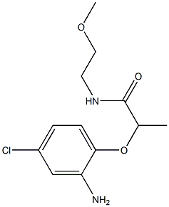 2-(2-amino-4-chlorophenoxy)-N-(2-methoxyethyl)propanamide Struktur