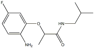 2-(2-amino-5-fluorophenoxy)-N-(2-methylpropyl)propanamide Struktur