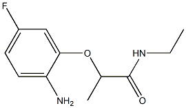 2-(2-amino-5-fluorophenoxy)-N-ethylpropanamide Struktur