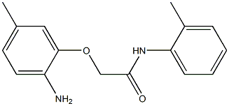 2-(2-amino-5-methylphenoxy)-N-(2-methylphenyl)acetamide Struktur