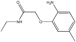 2-(2-amino-5-methylphenoxy)-N-ethylacetamide Struktur