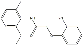 2-(2-aminophenoxy)-N-(2-ethyl-6-methylphenyl)acetamide Struktur