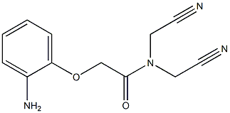 2-(2-aminophenoxy)-N,N-bis(cyanomethyl)acetamide Struktur