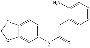 2-(2-aminophenyl)-N-(2H-1,3-benzodioxol-5-yl)acetamide Struktur