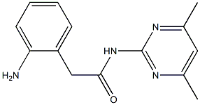 2-(2-aminophenyl)-N-(4,6-dimethylpyrimidin-2-yl)acetamide Struktur