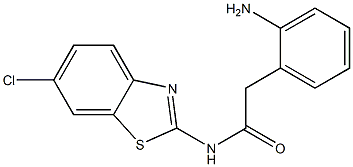 2-(2-aminophenyl)-N-(6-chloro-1,3-benzothiazol-2-yl)acetamide Struktur