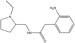 2-(2-aminophenyl)-N-[(1-ethylpyrrolidin-2-yl)methyl]acetamide Struktur