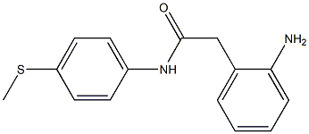 2-(2-aminophenyl)-N-[4-(methylsulfanyl)phenyl]acetamide Struktur