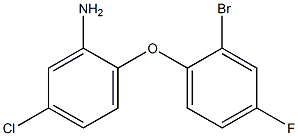 2-(2-bromo-4-fluorophenoxy)-5-chloroaniline Struktur