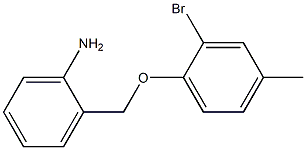 2-(2-bromo-4-methylphenoxymethyl)aniline Struktur