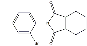 2-(2-bromo-4-methylphenyl)hexahydro-1H-isoindole-1,3(2H)-dione Struktur