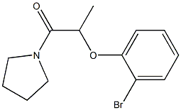 2-(2-bromophenoxy)-1-(pyrrolidin-1-yl)propan-1-one Struktur