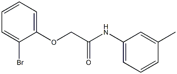 2-(2-bromophenoxy)-N-(3-methylphenyl)acetamide Struktur