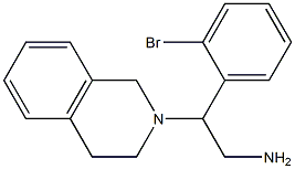 2-(2-bromophenyl)-2-(3,4-dihydroisoquinolin-2(1H)-yl)ethanamine Struktur