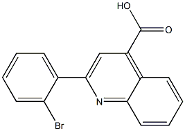 2-(2-bromophenyl)quinoline-4-carboxylic acid Struktur