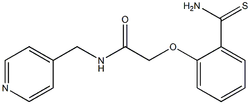 2-(2-carbamothioylphenoxy)-N-(pyridin-4-ylmethyl)acetamide Struktur