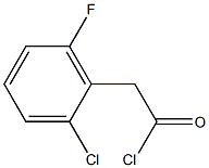 2-(2-chloro-6-fluorophenyl)acetyl chloride Struktur