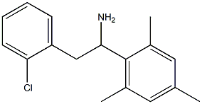 2-(2-chlorophenyl)-1-(2,4,6-trimethylphenyl)ethan-1-amine Struktur