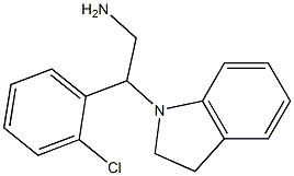 2-(2-chlorophenyl)-2-(2,3-dihydro-1H-indol-1-yl)ethan-1-amine Struktur