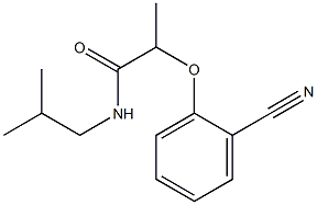 2-(2-cyanophenoxy)-N-(2-methylpropyl)propanamide Struktur