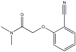 2-(2-cyanophenoxy)-N,N-dimethylacetamide Struktur