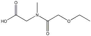 2-(2-ethoxy-N-methylacetamido)acetic acid Struktur