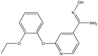 2-(2-ethoxyphenoxy)-N'-hydroxypyridine-4-carboximidamide Struktur