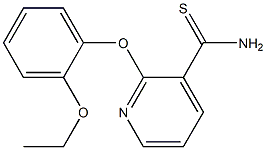 2-(2-ethoxyphenoxy)pyridine-3-carbothioamide Struktur