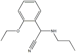 2-(2-ethoxyphenyl)-2-(propylamino)acetonitrile Struktur