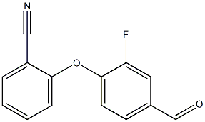 2-(2-fluoro-4-formylphenoxy)benzonitrile Struktur