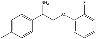 2-(2-fluorophenoxy)-1-(4-methylphenyl)ethanamine Struktur