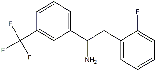 2-(2-fluorophenyl)-1-[3-(trifluoromethyl)phenyl]ethan-1-amine Struktur