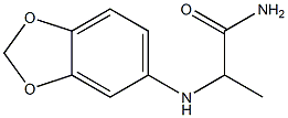 2-(2H-1,3-benzodioxol-5-ylamino)propanamide Struktur