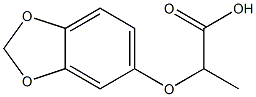 2-(2H-1,3-benzodioxol-5-yloxy)propanoic acid Struktur