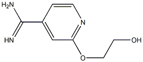 2-(2-hydroxyethoxy)pyridine-4-carboximidamide Struktur