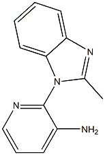 2-(2-methyl-1H-1,3-benzodiazol-1-yl)pyridin-3-amine Struktur