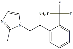 2-(2-methyl-1H-imidazol-1-yl)-1-[2-(trifluoromethyl)phenyl]ethanamine Struktur