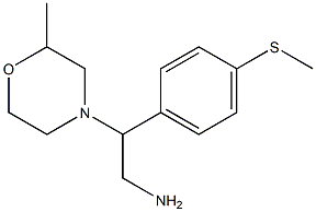 2-(2-methylmorpholin-4-yl)-2-[4-(methylsulfanyl)phenyl]ethan-1-amine Struktur