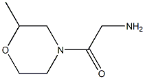 2-(2-methylmorpholin-4-yl)-2-oxoethanamine Struktur