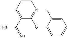 2-(2-methylphenoxy)pyridine-3-carboximidamide Struktur