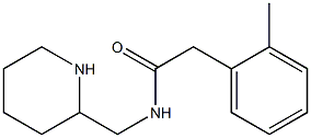 2-(2-methylphenyl)-N-(piperidin-2-ylmethyl)acetamide Struktur