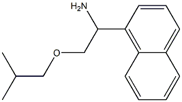 2-(2-methylpropoxy)-1-(naphthalen-1-yl)ethan-1-amine Struktur