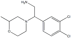 2-(3,4-dichlorophenyl)-2-(2-methylmorpholin-4-yl)ethanamine Struktur