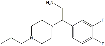 2-(3,4-difluorophenyl)-2-(4-propylpiperazin-1-yl)ethanamine Struktur