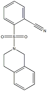 2-(3,4-dihydroisoquinolin-2(1H)-ylsulfonyl)benzonitrile Struktur