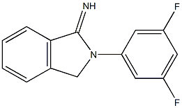 2-(3,5-difluorophenyl)-2,3-dihydro-1H-isoindol-1-imine Struktur