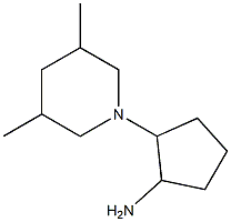 2-(3,5-dimethylpiperidin-1-yl)cyclopentanamine Struktur